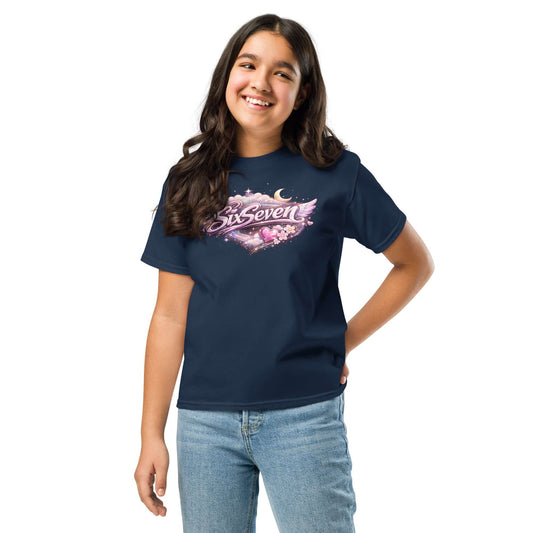 Youth classic tee featuring a vibrant graphic design, perfect for kids' everyday adventures.