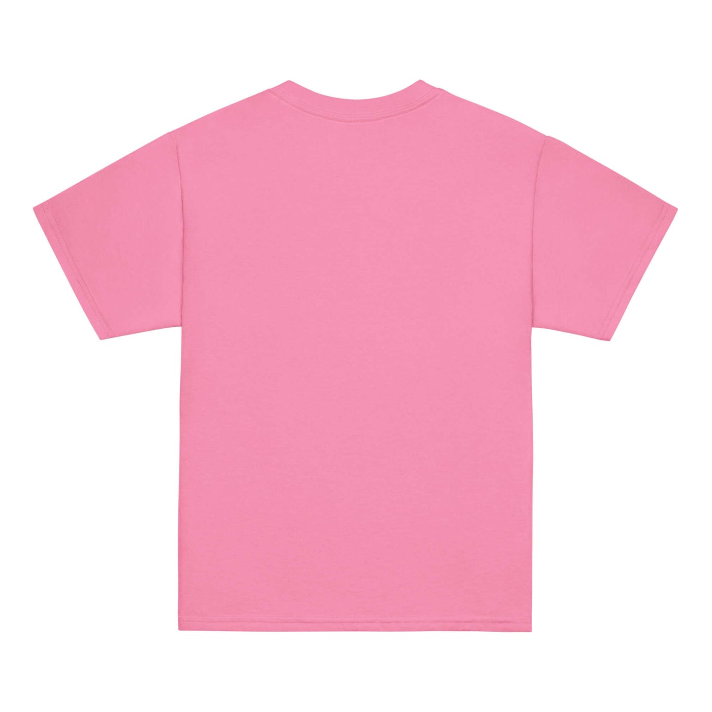 Youth classic tee in pink, showcasing the back view of a comfortable and versatile kids' t-shirt.